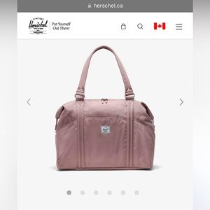 Herschel bag, ash rose, duffel- great for work or travel